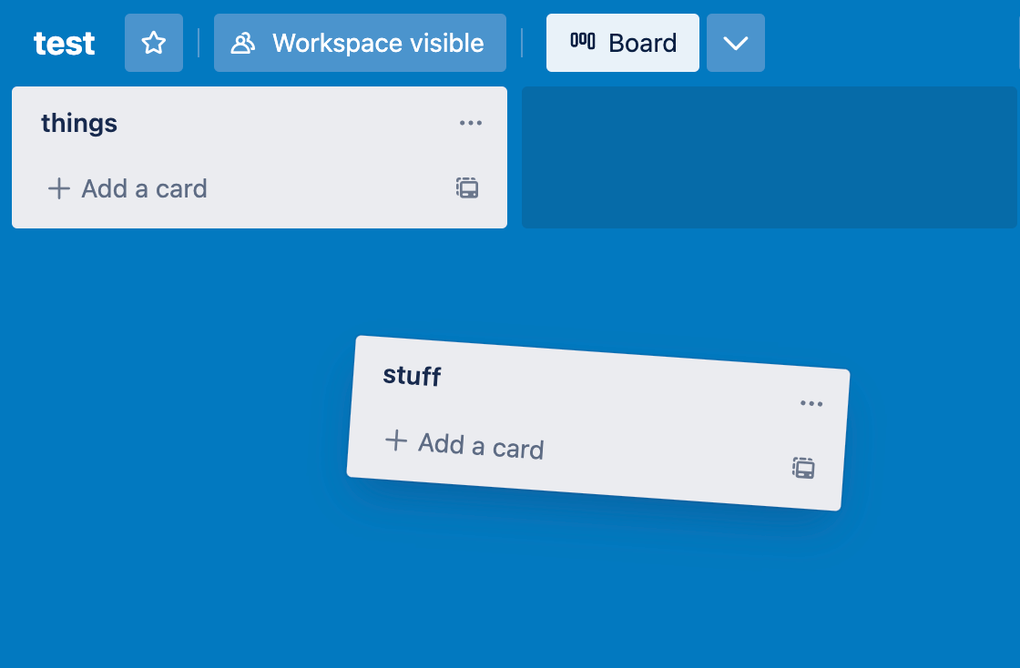 Moving Trello Column