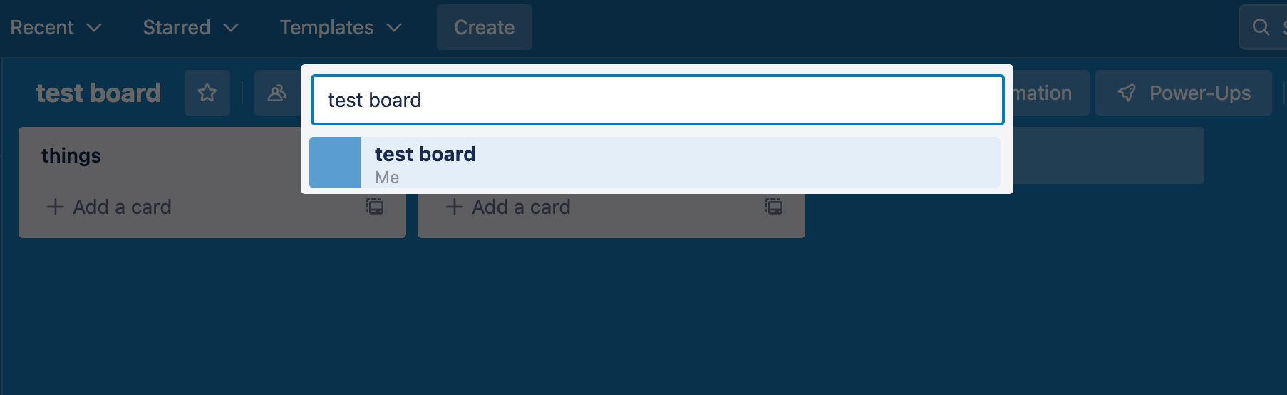 Changing Trello boards