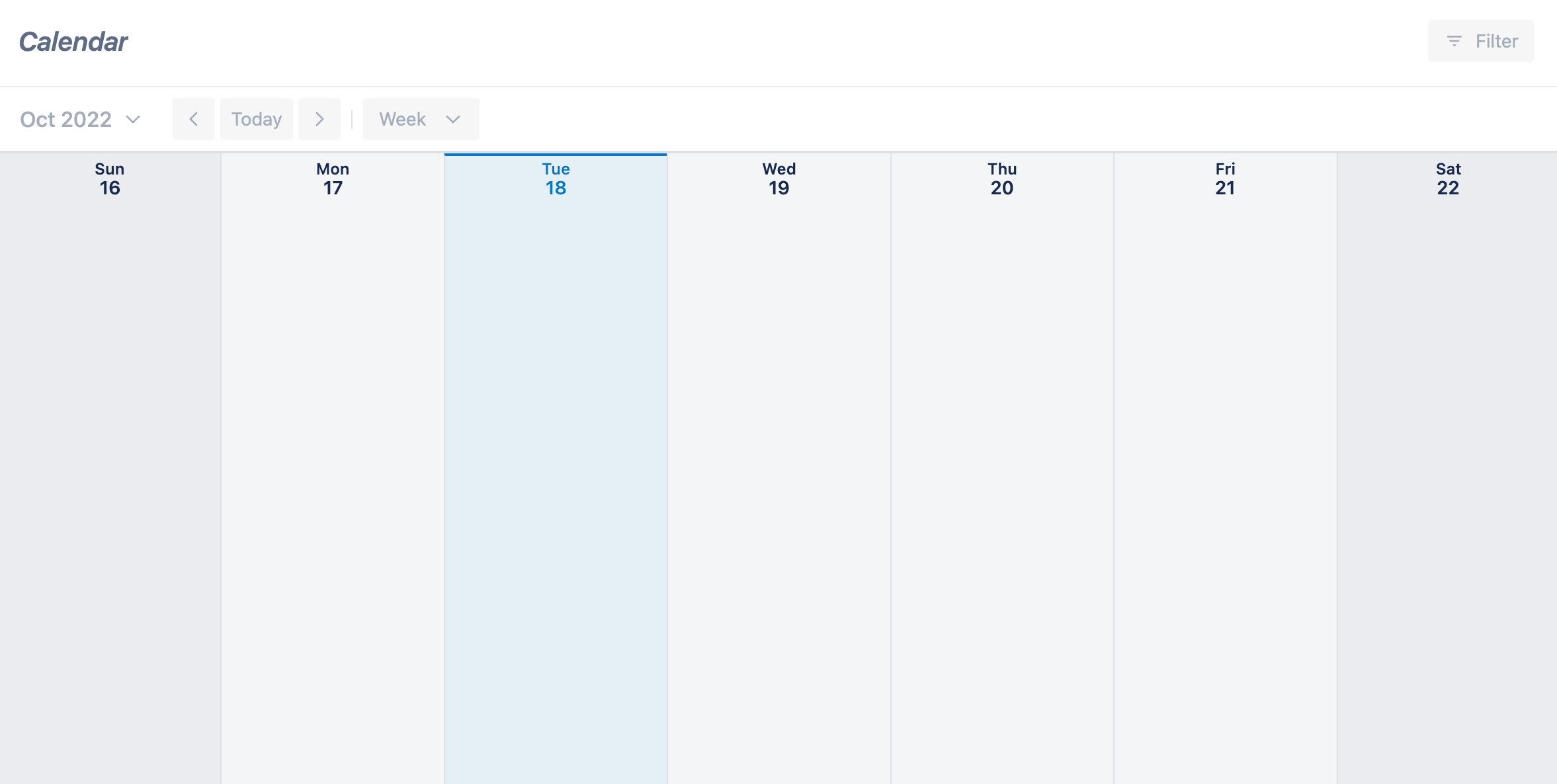 Trello US calendar